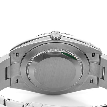 Rolex Stainless Steel 41mm Oyster Perpetual Wimbledon Datejust Watch Slate 126300 4 of 5