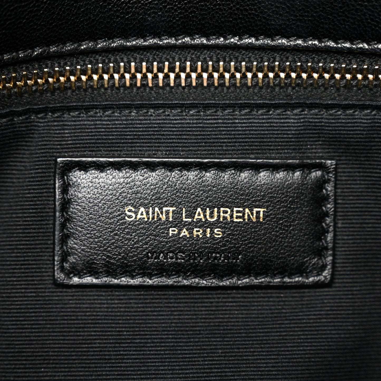 Lambskin Quilted Medium Loulou Puffer Monogram Chain Satchel Black