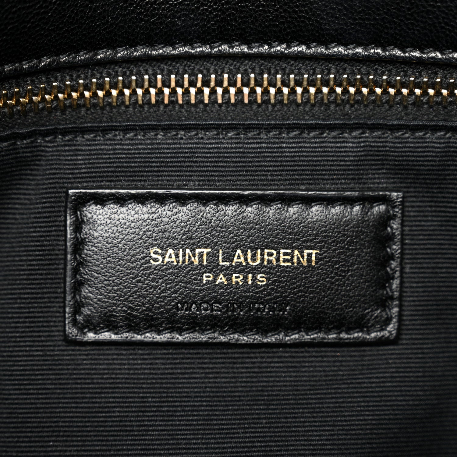 Saint Laurent Lambskin Quilted Medium Loulou Puffer Monogram Chain Satchel Black 6 of 10