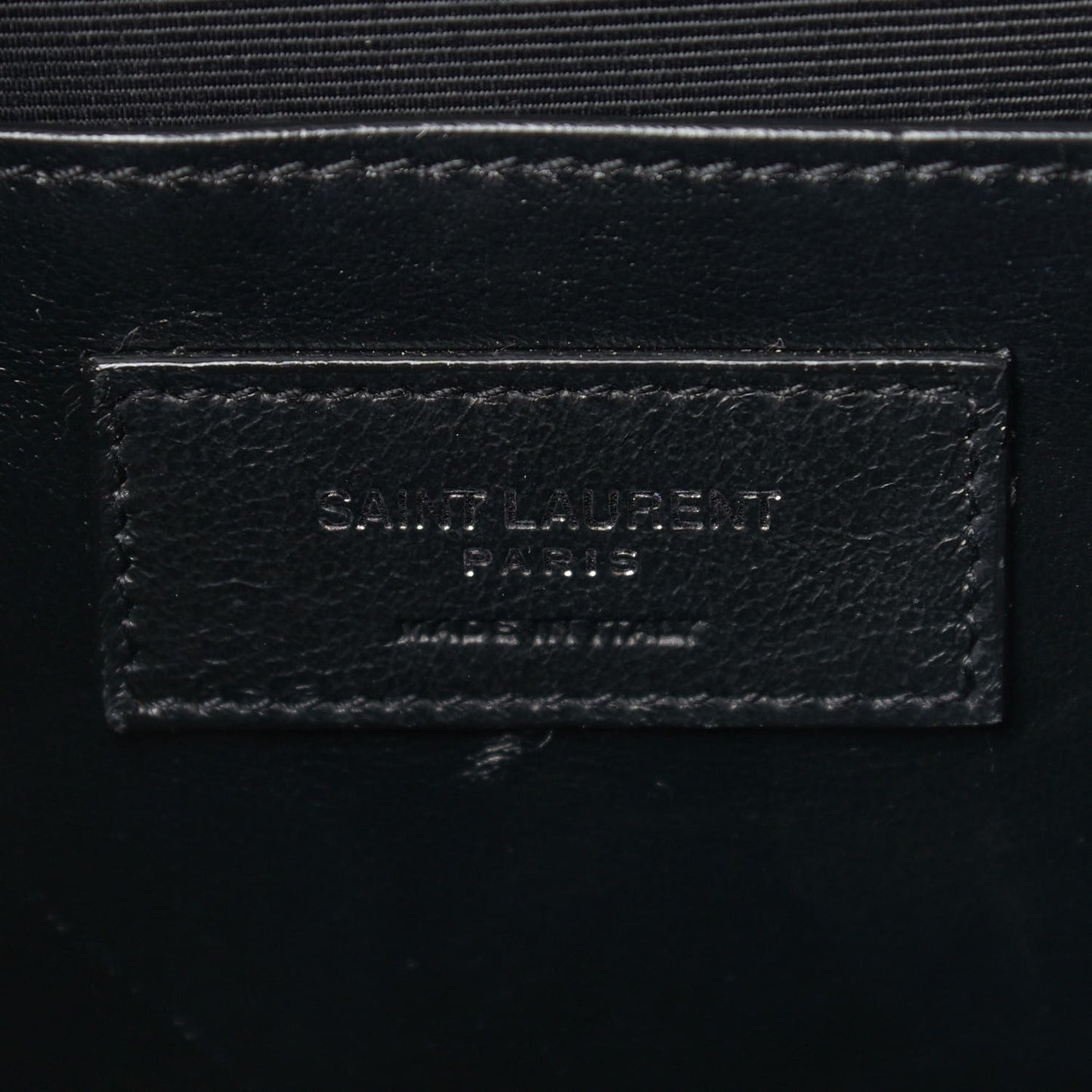 Grain De Poudre Textured Mixed Matelasse Triquilt Medium Monogram Satchel Black