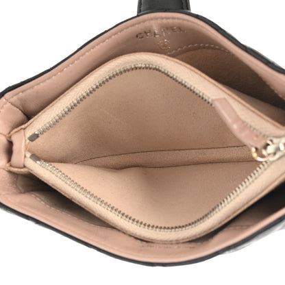 Chanel Lambskin Quilted Mini Phone Holder Clutch Black 5 of 8