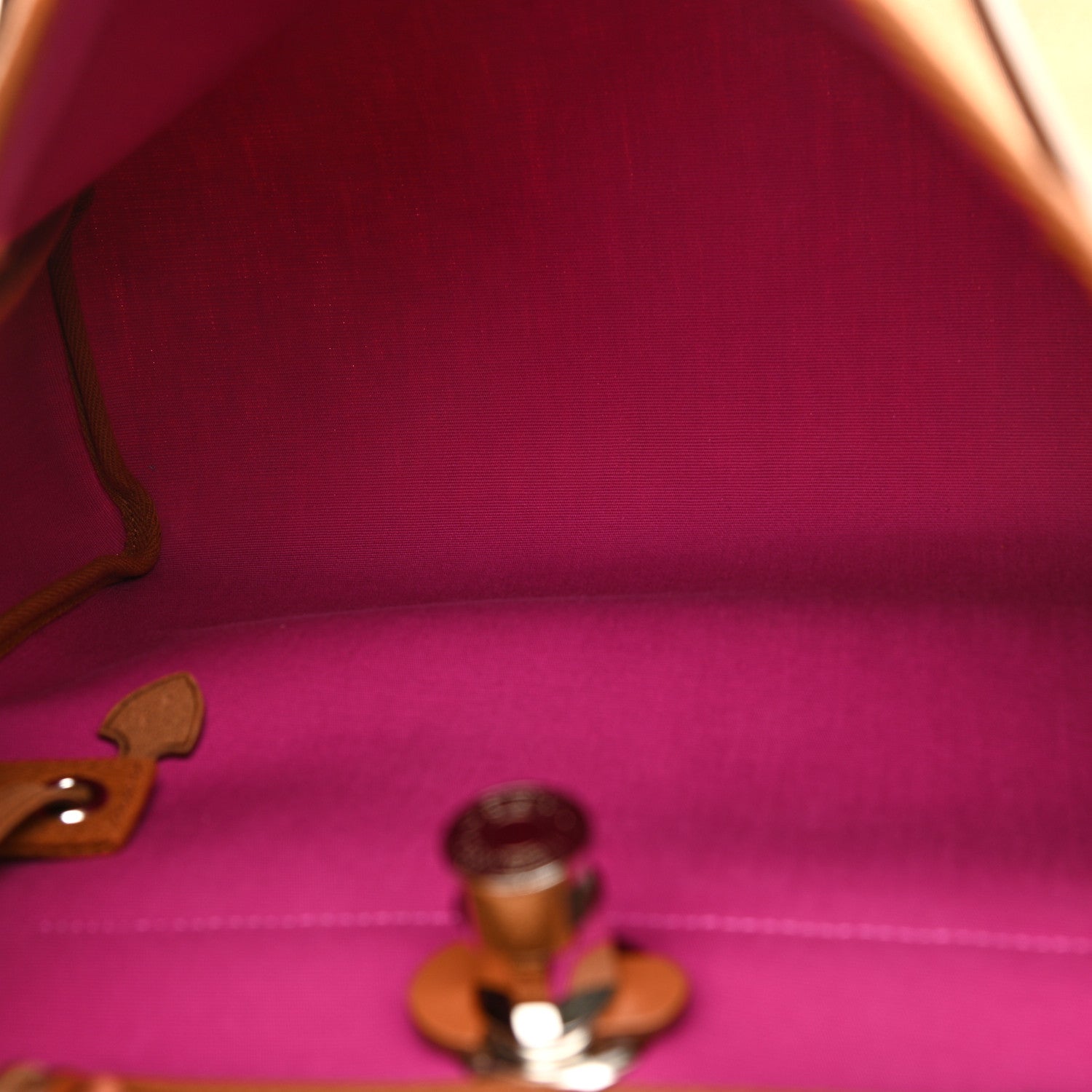 Hermes Toile Officier Vache Hunter Verso Herbag Zip PM 31 Dune Magnolia Fauve 5 of 10