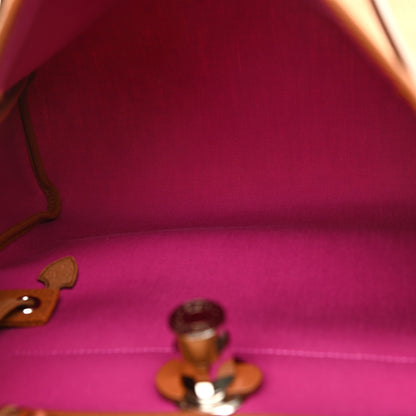Hermes Toile Officier Vache Hunter Verso Herbag Zip PM 31 Dune Magnolia Fauve 5 of 10