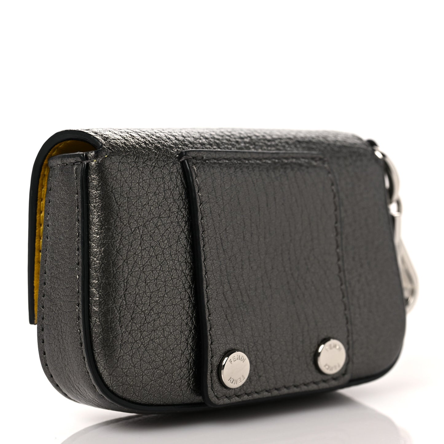 Cuoio Romano Lux Nano Baguette Charm Graphite