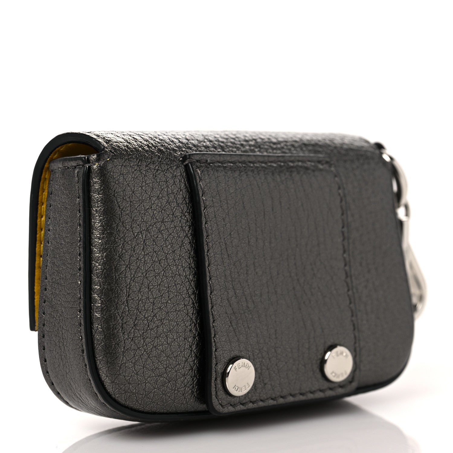 Fendi Cuoio Romano Lux Nano Baguette Charm Graphite 3 of 8