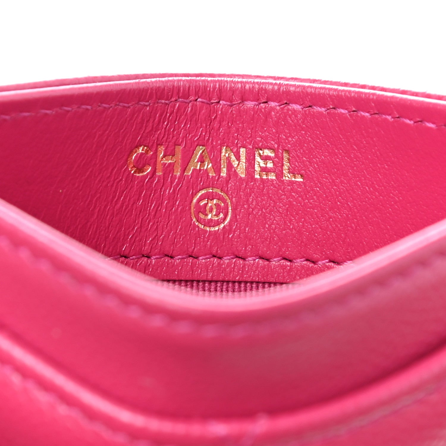 Chanel Caviar Quilted Card Holder Fuchsia 6 of 8