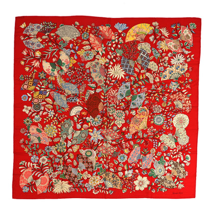 Hermes Cashmere Silk Fleurs et Papillons de Tissus Shawl 140 1 of 5