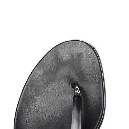 Gucci Calfskin Web Thong Sandals 39 Black 8 of 11