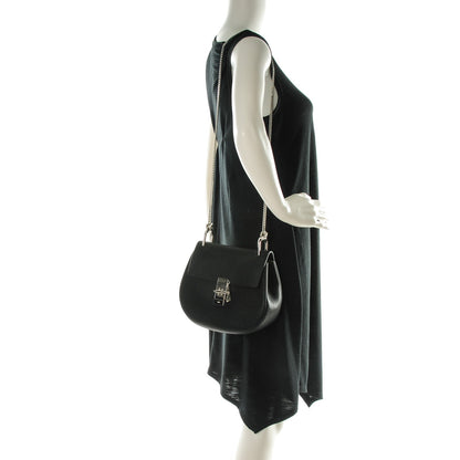 Chloe Grained Lambskin Drew Shoulder Bag Black 2 of 8