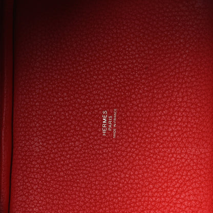 Hermes Taurillon Clemence Swift Eclat Picotin Lock 18 PM Rouge Tomate Rose Eglantine 6 of 10