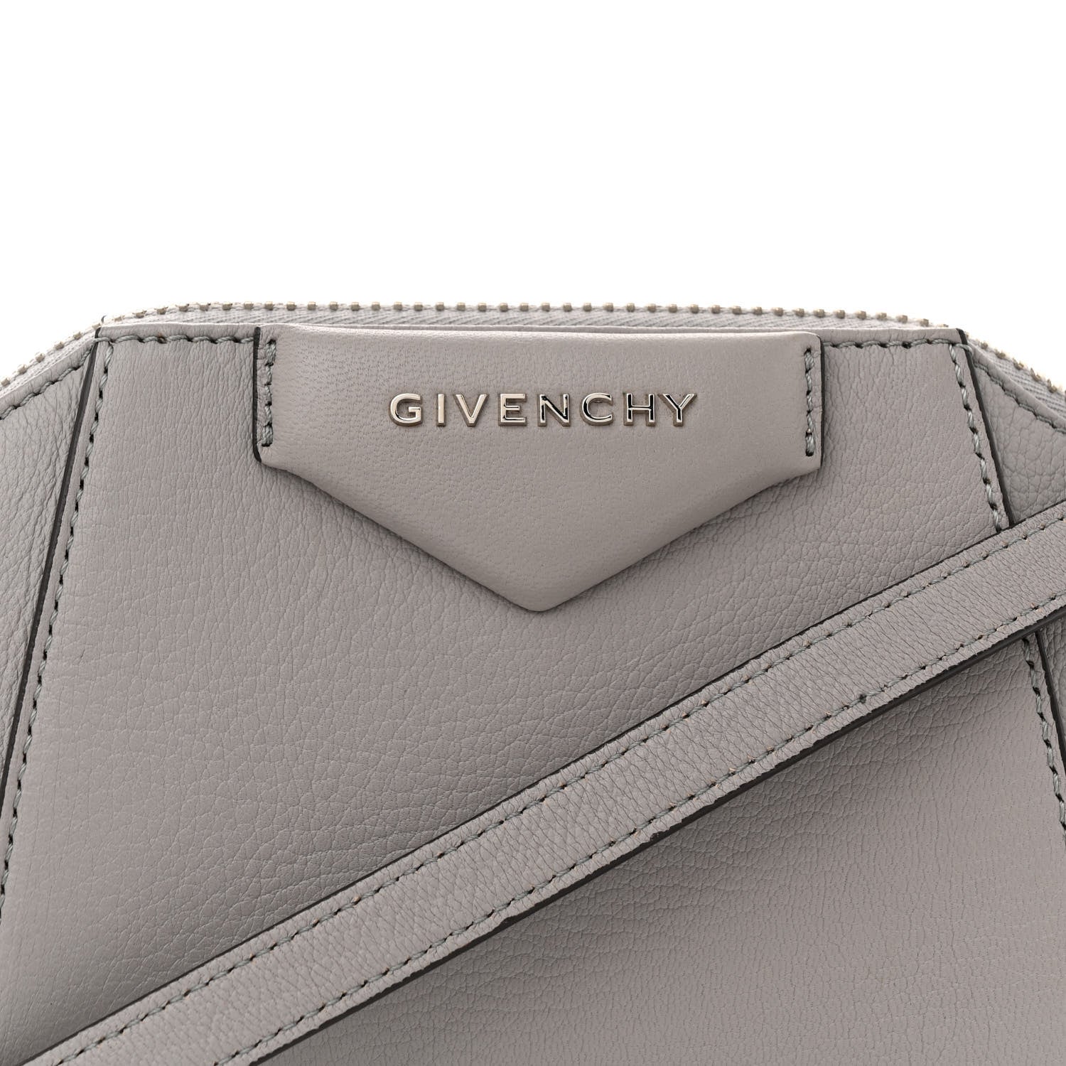 Givenchy Sugar Goatskin Nano Antigona Pearl Grey 8 of 10