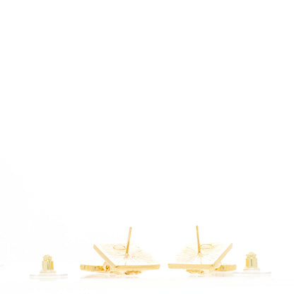 Chanel Metal CC Lion Earrings Gold 3 of 4