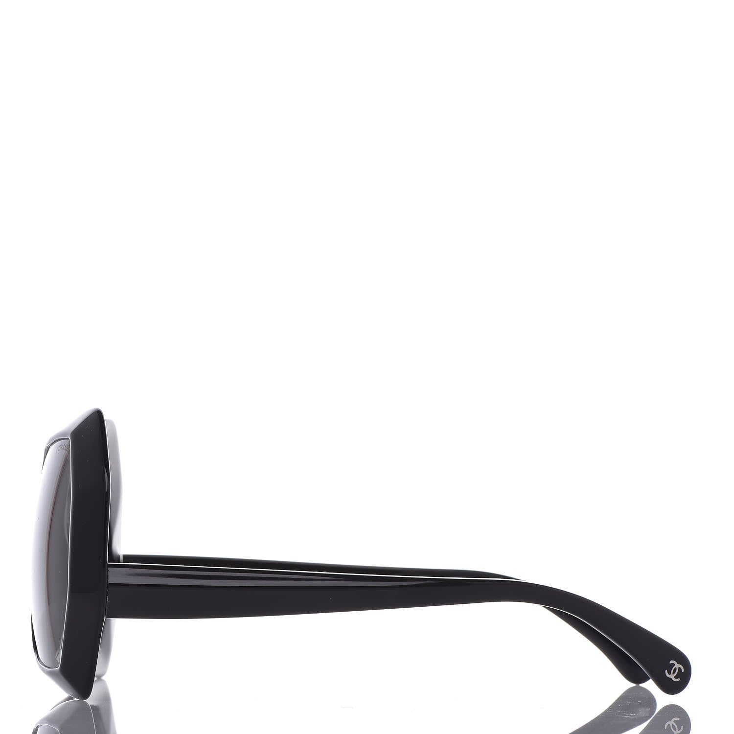 Chanel Acetate Oversized Sunglasses 5365 Black 3 of 7