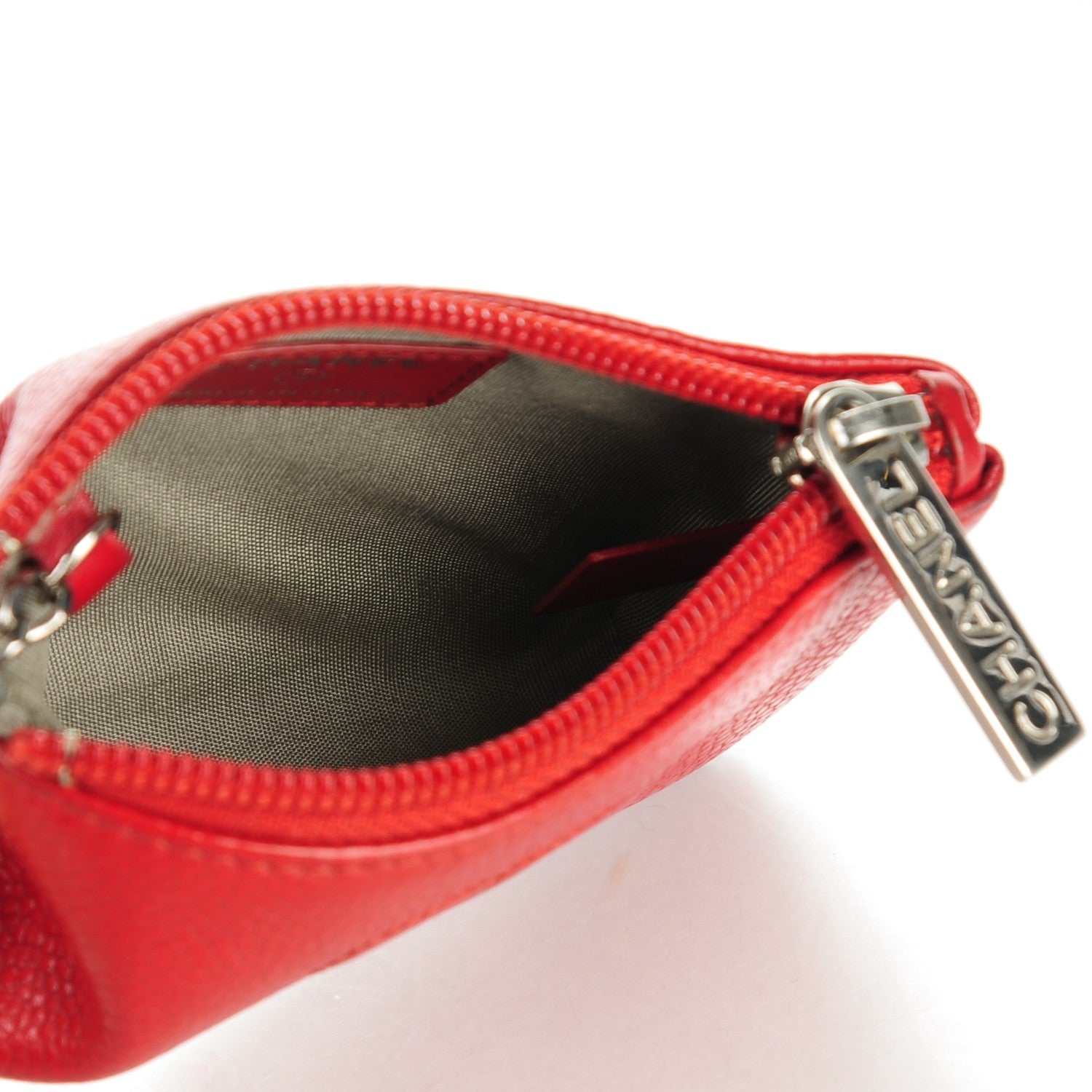 Chanel Caviar Timeless CC Key Holder Red 5 of 8