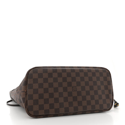Louis Vuitton Damier Ebene Neo Neverfull MM Rose Ballerine 5 of 14