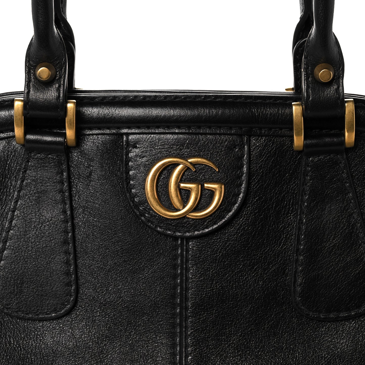 Calfskin Large Re(Belle) Top Handle Bag Black
