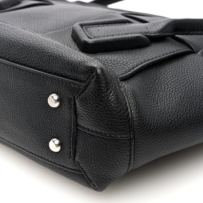 Bottega Veneta Grained Calfskin Maxi Intrecciato Small Arco Black 9 of 12