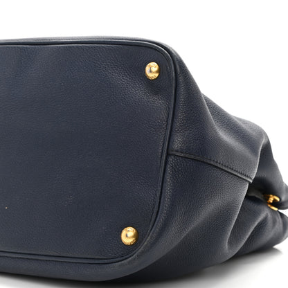 Prada Vitello Daino Tote Bluette 9 of 11