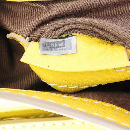 Chloe Calfskin Mini Marcie Round Crossbody Bag Neon Yellow 8 of 8