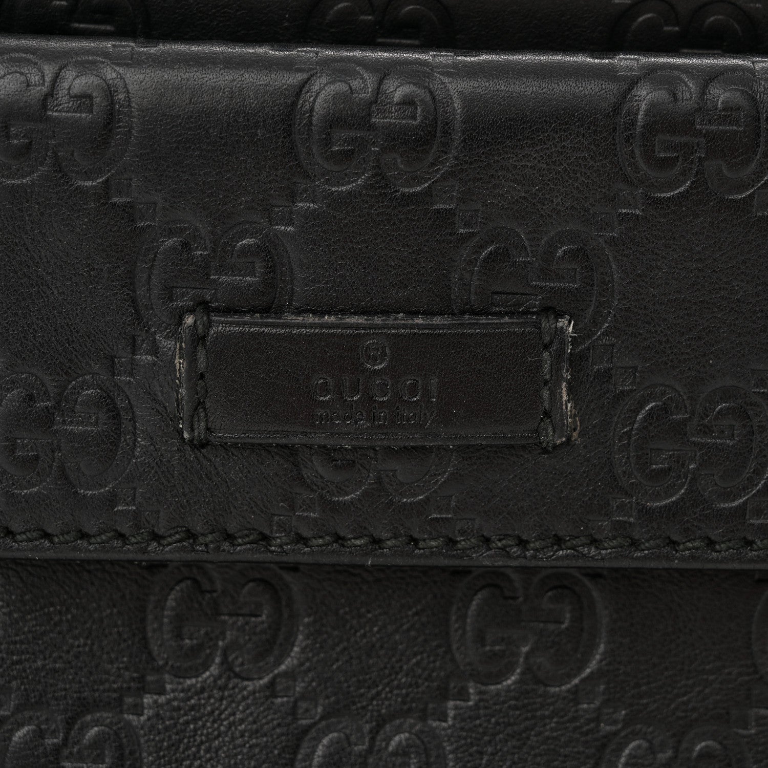 Gucci Guccissima Waist Belt Bag Black 12 of 13