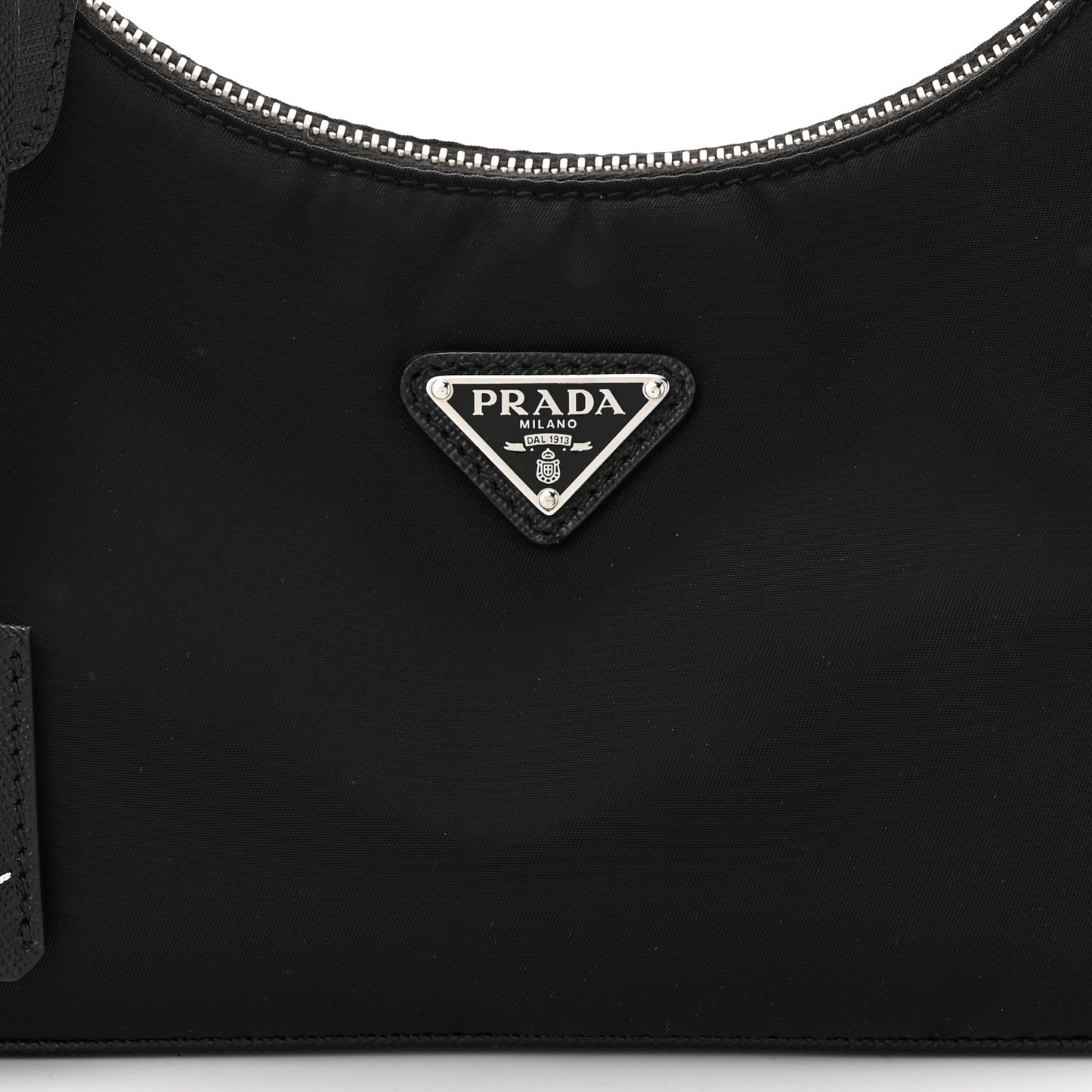 Tessuto Nylon Saffiano Mini Re-Edition 2005 Bag Black
