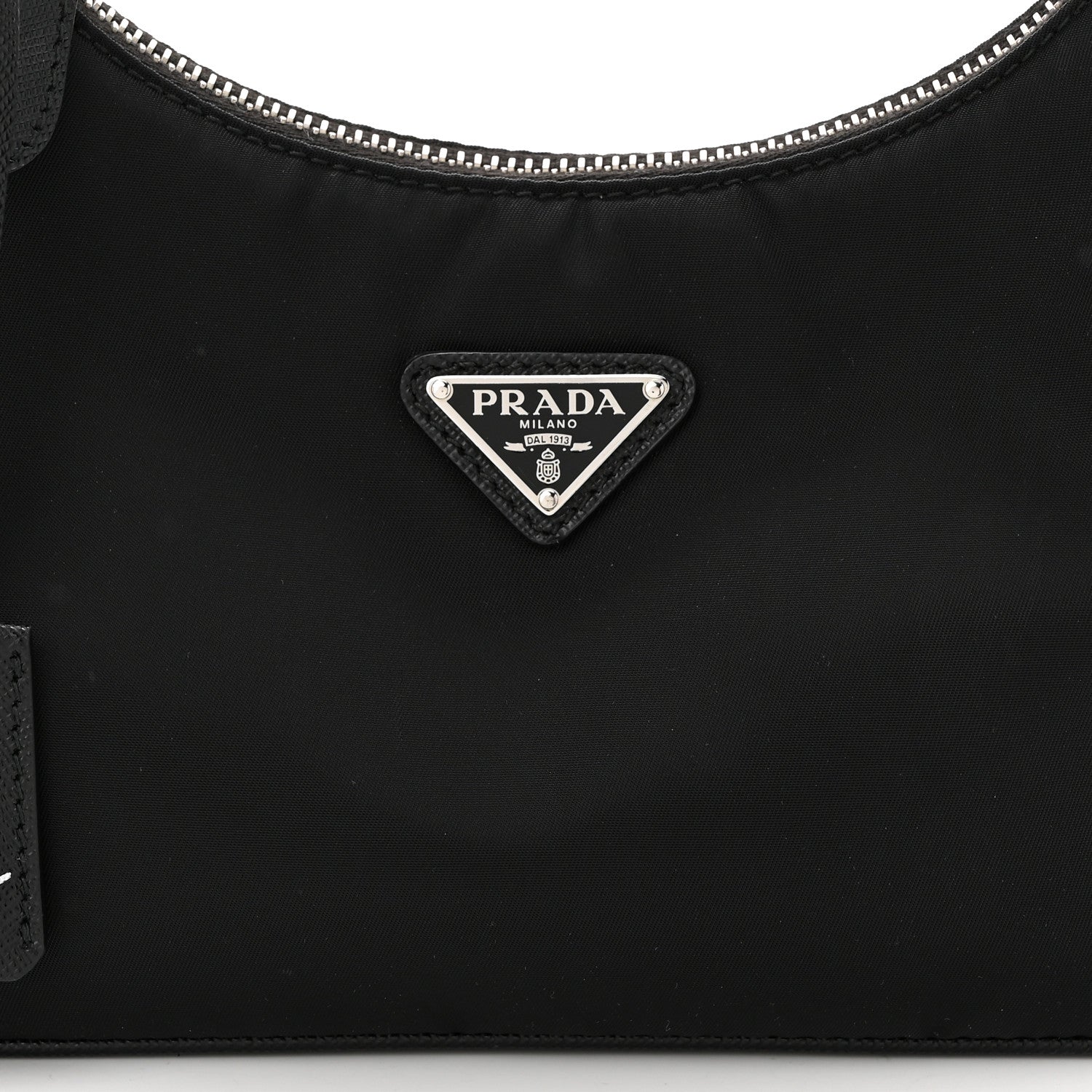 Prada Tessuto Nylon Saffiano Mini Re-Edition 2005 Bag Black 9 of 11