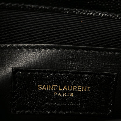 Saint Laurent Grain De Poudre Small Monogram Kate Satchel Black 7 of 12