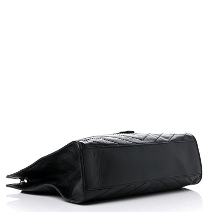 Saint Laurent Crinkled Calfskin Matelasse Monogram Niki Shoulder Bag Black 4 of 13