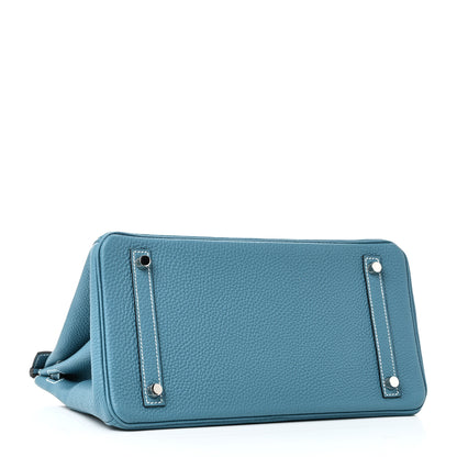 Hermes Togo Birkin 30 New Bleu Jean 4 of 10
