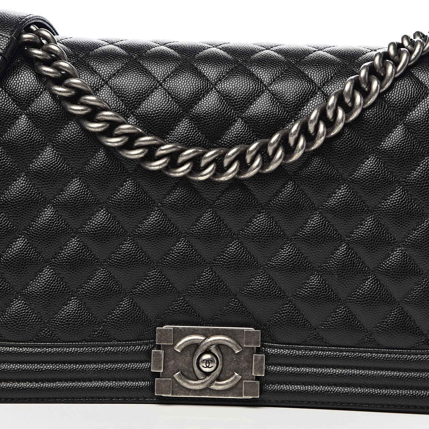 Caviar Quilted New Medium Boy Flap Black