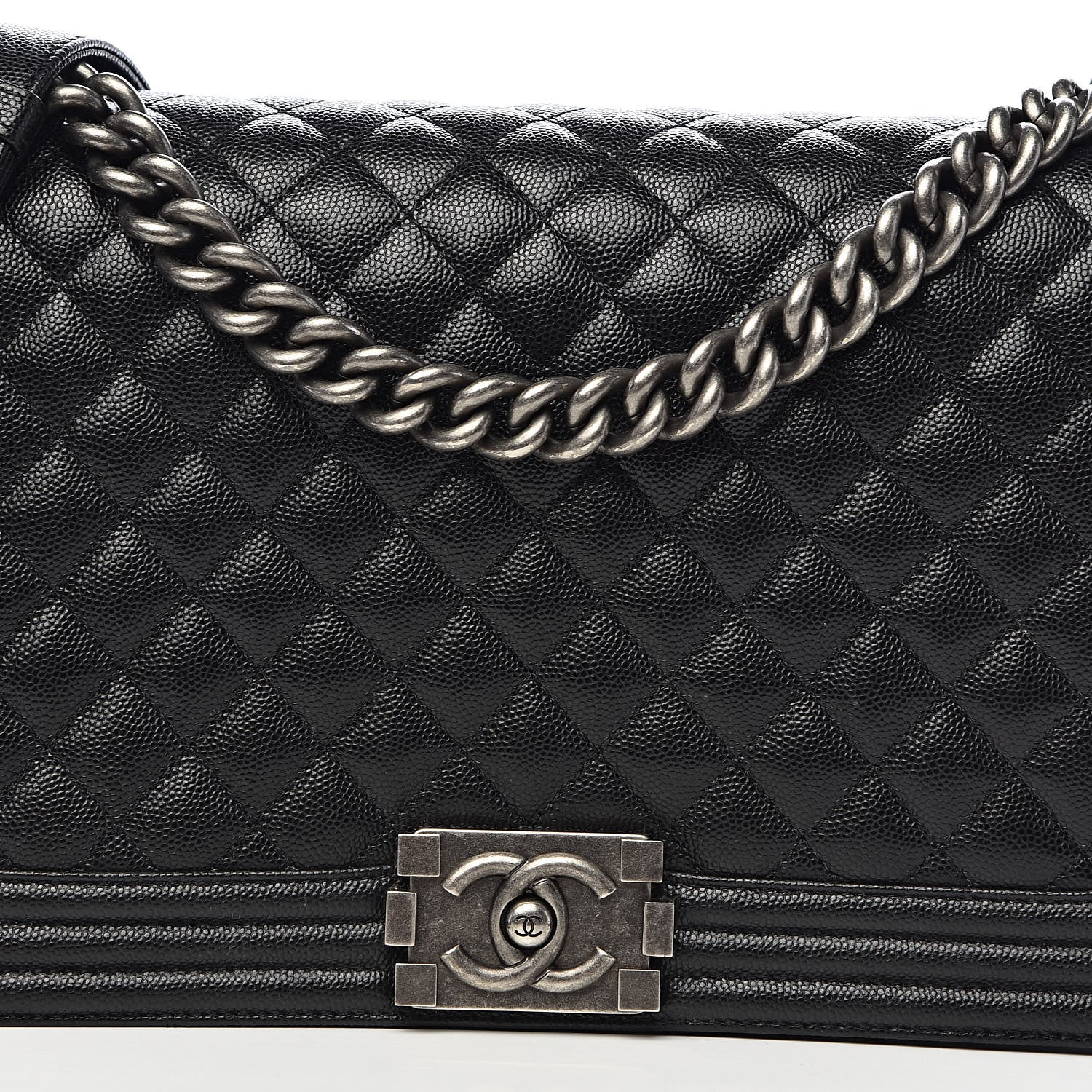 Chanel Caviar Quilted New Medium Boy Flap Black 11 of 11