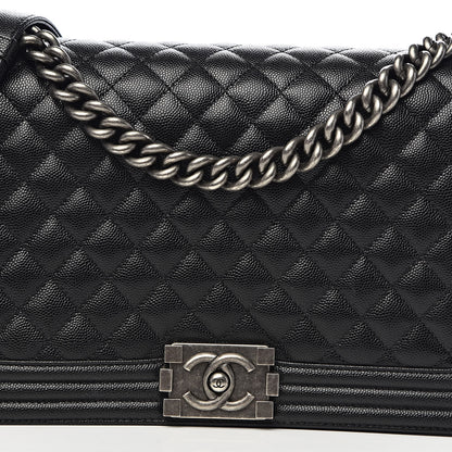 Chanel Caviar Quilted New Medium Boy Flap Black 11 of 11