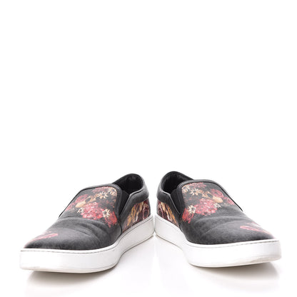 Christian Dior Homme Monogram Floral Skull Slip On Sneakers 45 6 of 18