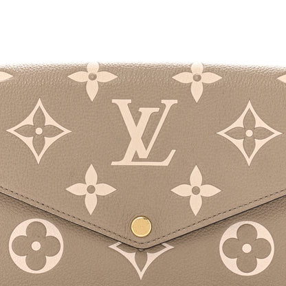 Louis Vuitton Empreinte Monogram Giant Felicie Pochette Tourterelle Creme 9 of 12