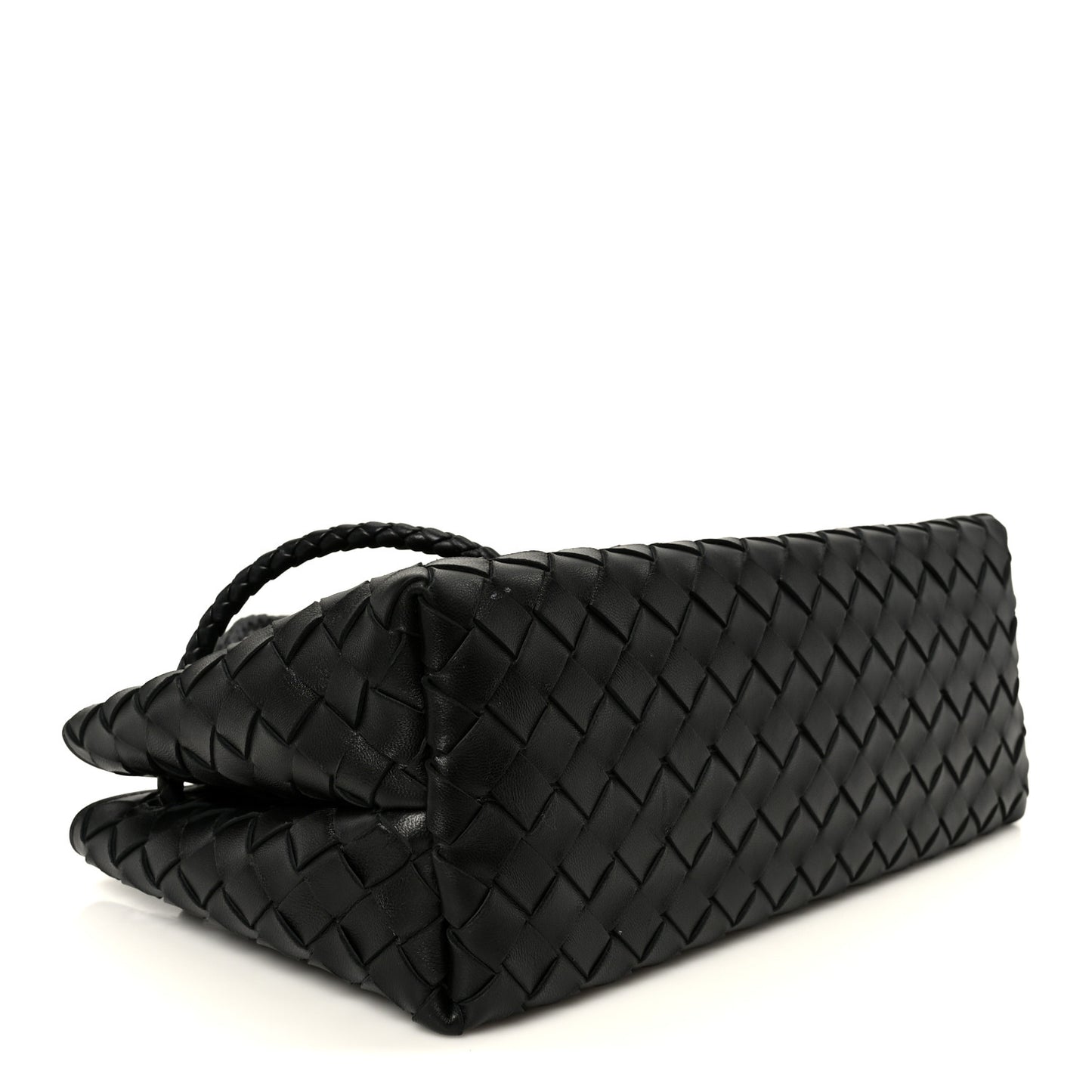 Nappa Intrecciato Small East West Andiamo Shoulder Bag Black