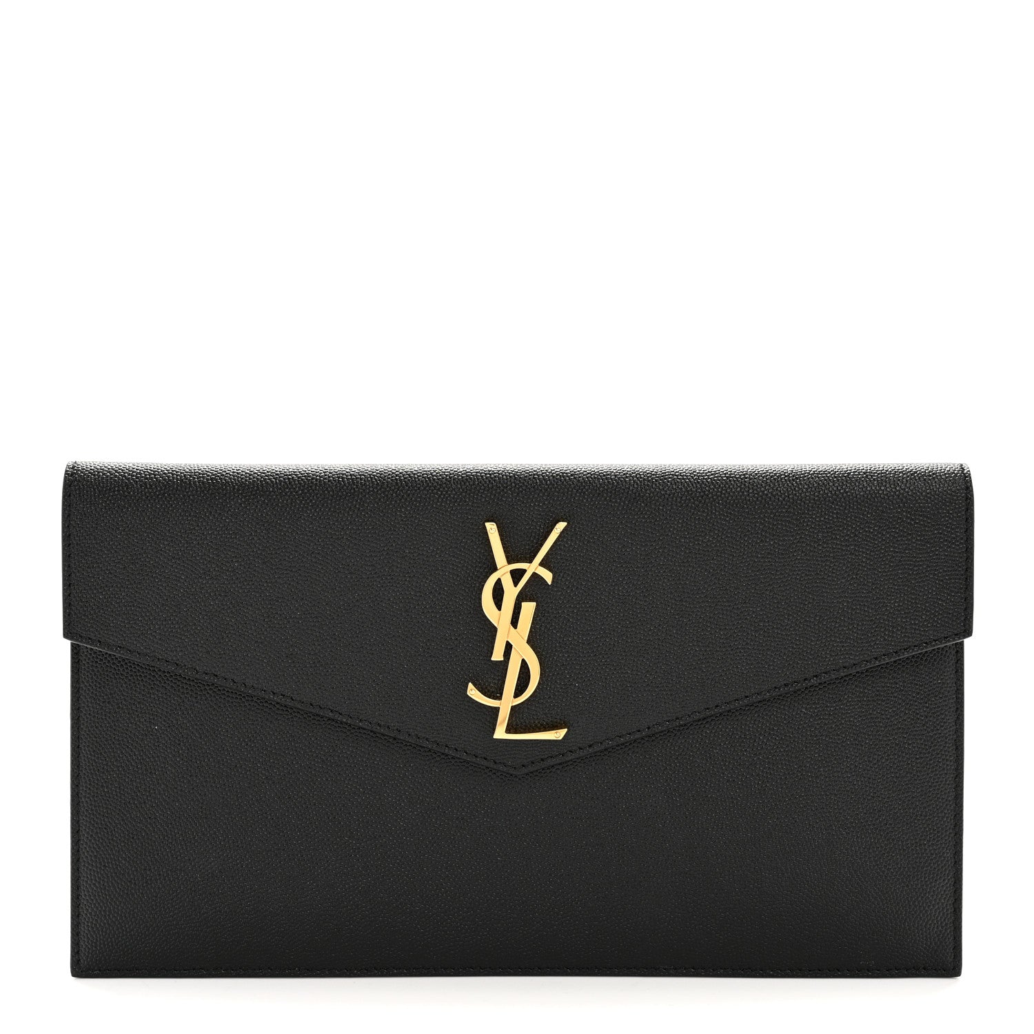 Saint Laurent Grain De Poudre Uptown Pouch Black 1 of 8