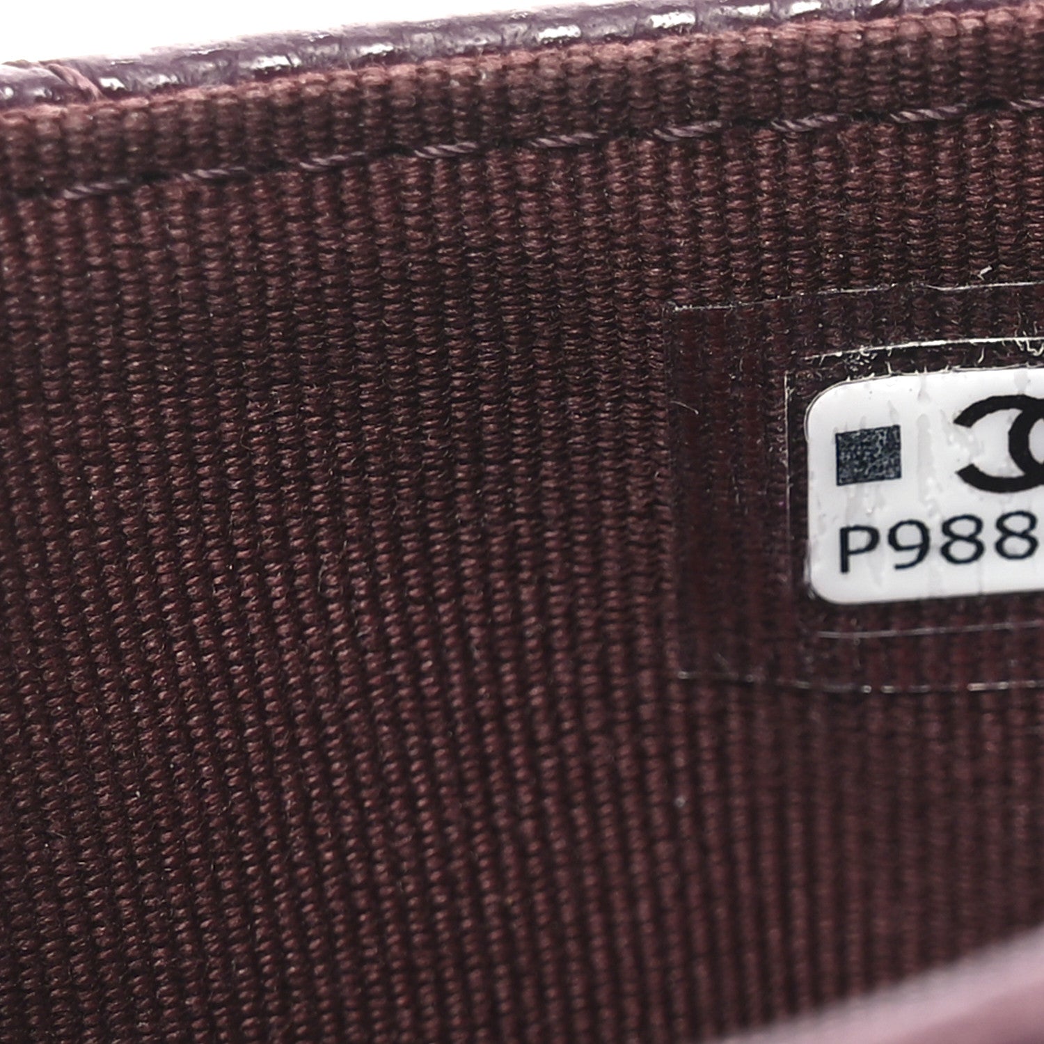 Chanel Caviar Quilted CC Zip Around Card Holder Burgundy 7 of 8