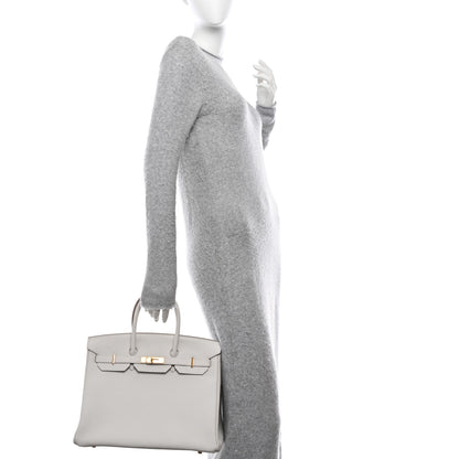 Hermes Togo Birkin 35 Gris Pale 2 of 11