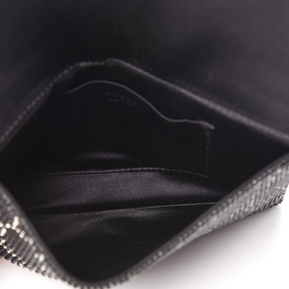 Gucci Satin Swarovski Crystal Clutch Black 5 of 8