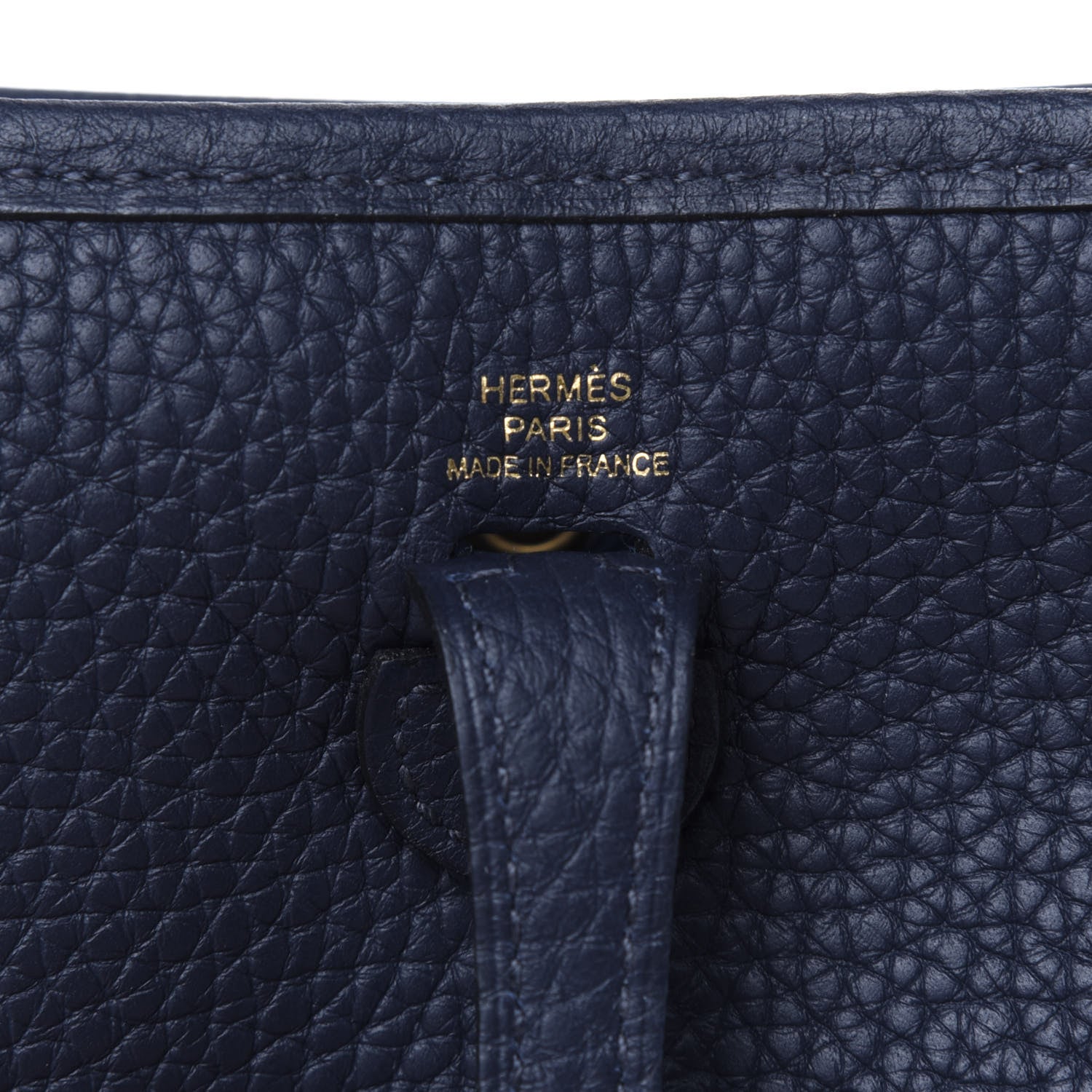 Hermes Taurillon Clemence Evelyne TPM Bleu Encre 6 of 14