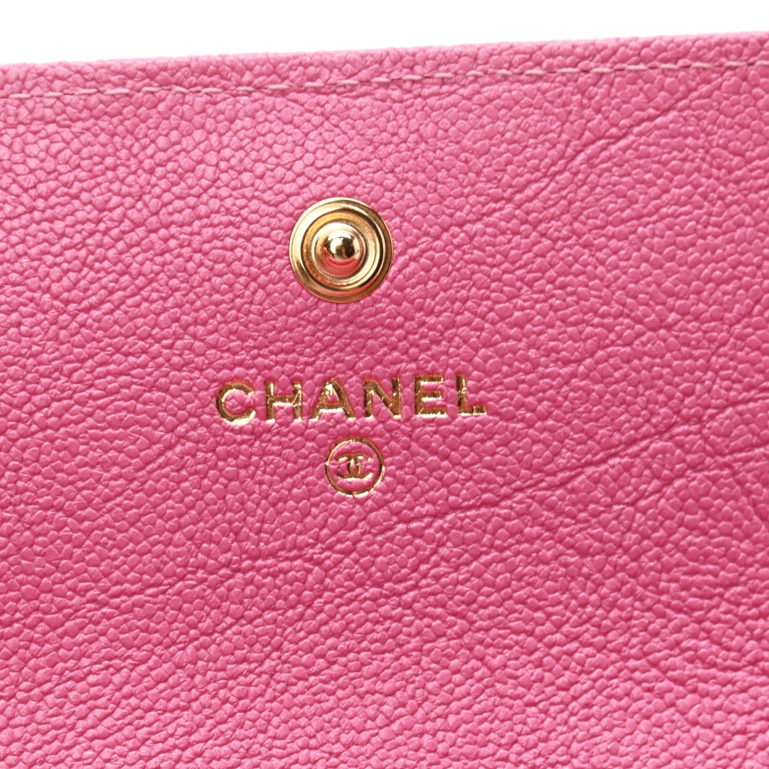 Chanel Caviar Quilted Large Boy Gusset Flap Wallet Pink 5 of 7
