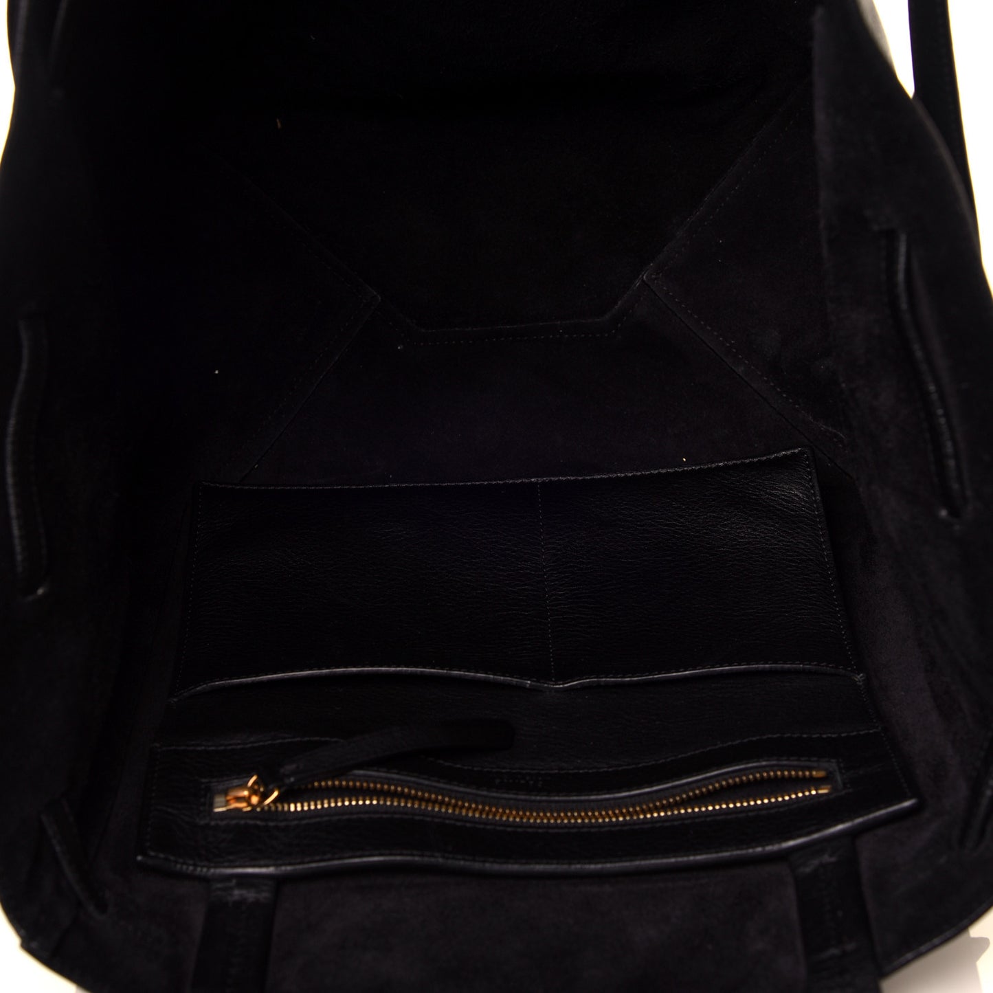 Soft Grained Calfskin Small Belt Cabas Phantom Black