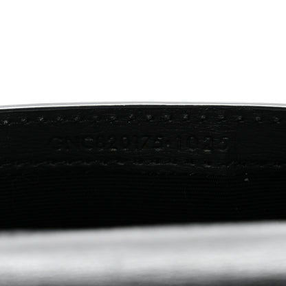 Saint Laurent Calfskin Monogram Cassandre Phone Holder With Strap Black 7 of 13
