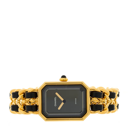 Chanel Stainless Steel Lambskin 20mm Chain Premiere Quartz Watch Gold M 2 of 4