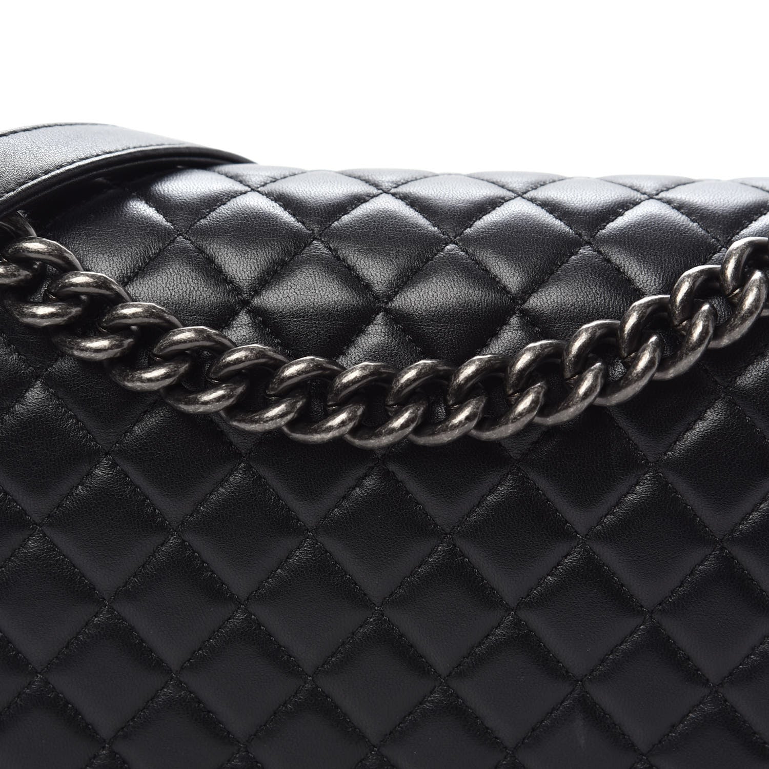 Chanel Lambskin Quilted New Medium Boy Flap Black 13 of 15