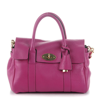 Mulberry Spongy Pebbled Small Bayswater Satchel Hot Fuchsia 1 of 9