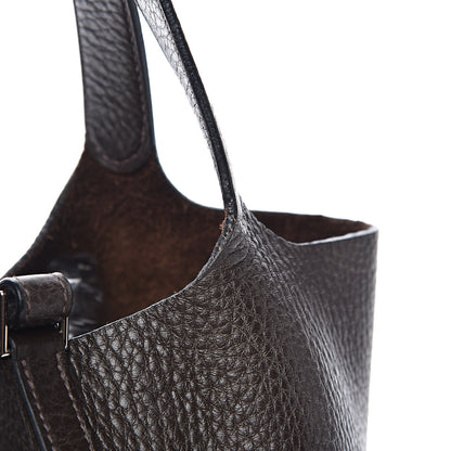 Hermes Taurillon Clemence Picotin Lock 18 PM Chocolate 12 of 12