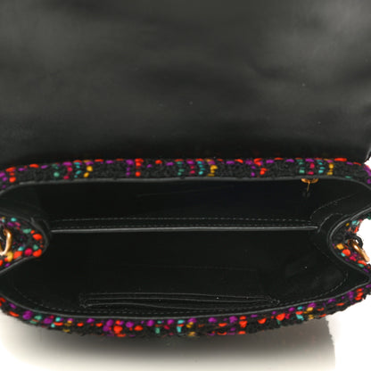 Saint Laurent Tweed Toy Loulou Shoulder Bag Black 5 of 17