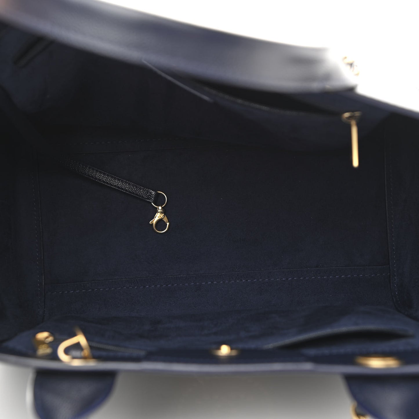 Caviar Small Studded Deauville Tote Navy