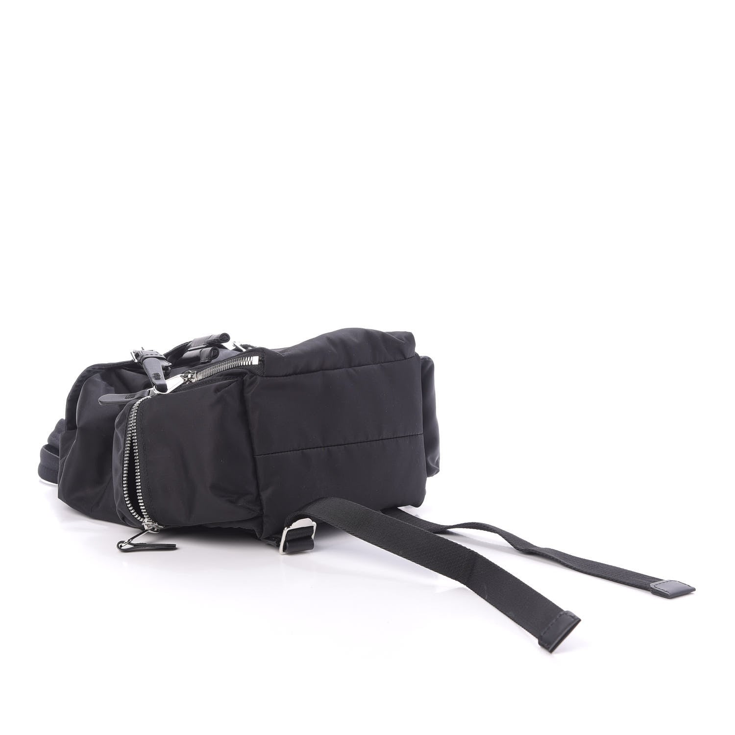 Burberry Nylon Logo Print Medium Rucksack Backpack Black 3 of 10